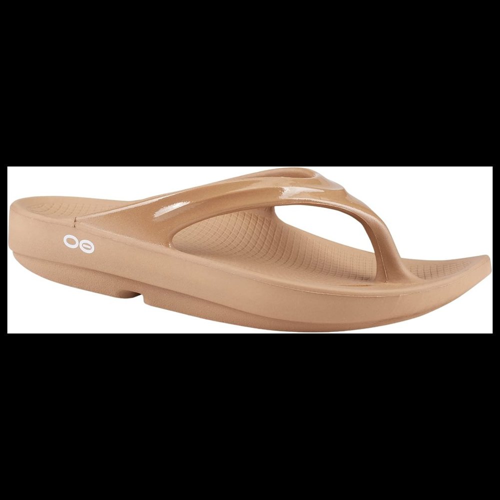 OOFOS OOlala Luxe Recovery Sandal - Taupe - Women's 9 - Men's 7 - New with tags